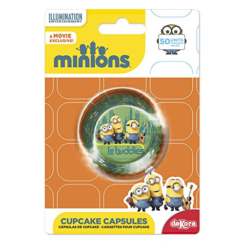 Dekora 339239 Los Minions, Capsulas Cupcakes, 50 Pezzi, Multicolor