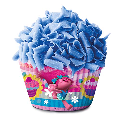 Dekora 339244 Trolls, Capsulas Cupcakes, 50 Pezzi, multicolor