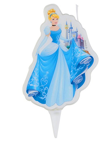 Dekora 346189 Vela de Cumpleaños 2D la Cenicienta de Disney, Multicolor