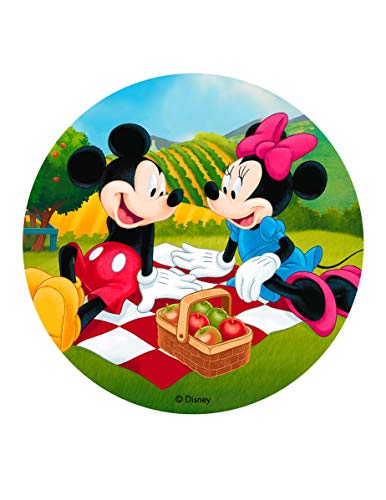 Dekora- Decoracion Tartas de Cumpleaños Infantiles en Disco de Oblea de Disney Mickey Mouse-20 cm (114394)