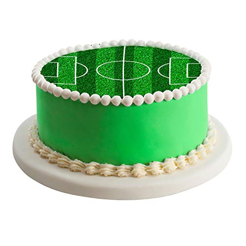 Dekora- Disco Comestible para Decoración de Tartas de Cumpleaños de Fútbol-16 cm (231359)