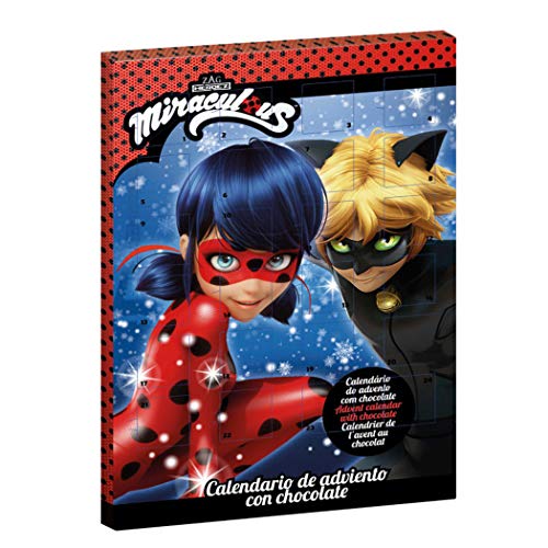 Dekora Miraculous: Las Aventuras de Ladybug y Cat Noir 2019 Chocolate con Leche Calendario de Adviento Exclusivo