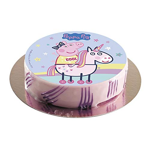 Dekora - Peppa Pig Decoracion Tartas de Cumpleaños, 20 cm, Multicolor, 160131