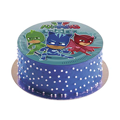 Dekora - PJ Masks Decoracion Tartas de Cumpleaños, 20 cm, Multicolor, 160132