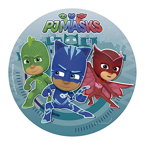 Dekora - PJ Masks Decoracion Tartas de Cumpleaños, 20 cm, Multicolor, 160132