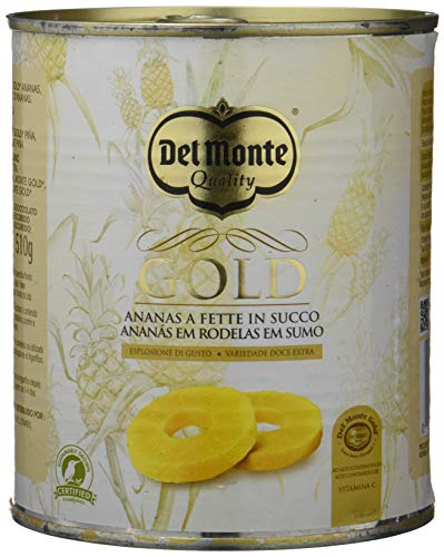 Del Monte Piña en Jugo Extra Dulce Rodajas - Paquete de 6 x 920 gr - Total: 5520 gr