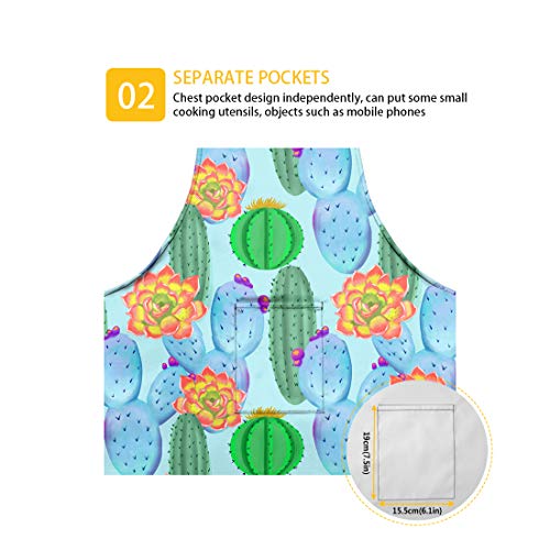 Delantal Sapotip con diseño de calavera de azúcar para hombres y mujeres con bolsillo para cocinar hornear, jardinería, cuello ajustable, resistente al agua