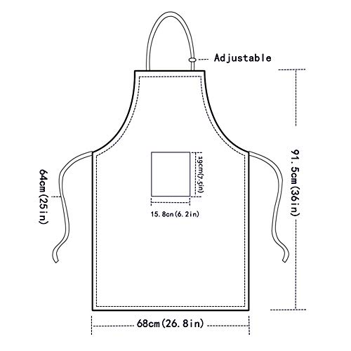 Delantal Sapotip con diseño de calavera de azúcar para hombres y mujeres con bolsillo para cocinar hornear, jardinería, cuello ajustable, resistente al agua