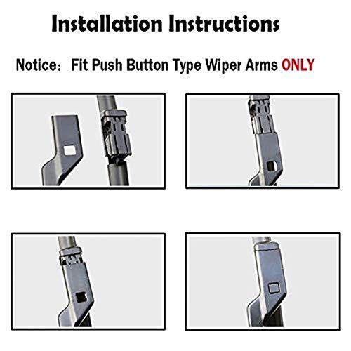 Delante del Parabrisas del Limpiador Blades, Rainx Rasquetas del Parabrisas Durable Material Limpiaparabrisas Weatherbeater Lámina De Limpiador De Coches Accesorios Car Styling For TOU - Ran Cad - Dy