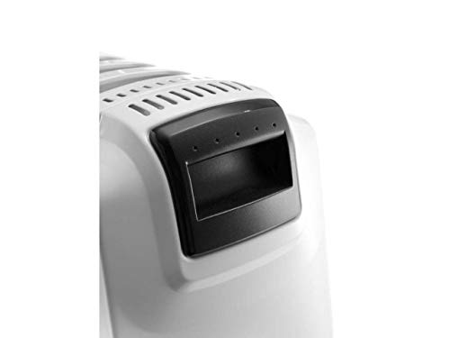 De'longhi Dragon TRD40 0615 - Radiador de aceite, 1500 w, función anti heladas, 3 ajustes potencia, asa y ruedas, almacenamiento cable, blanco