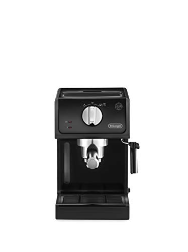 DeLonghi ECP 31.21 Cafetera Independiente, semi-automática, 1100 W, 15 bares, 1,1 L, acero inoxidable, Negro