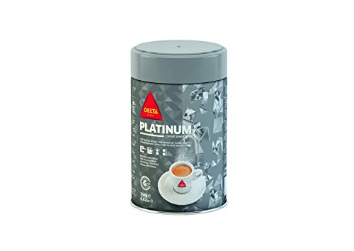 Delta - Platinum - Café molido de tueste natural - Pack 2 x 250 Gr