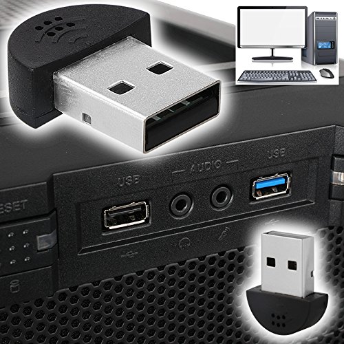 Demarkt Micrófono Mini USB 2.0 "Makio" Micro para Portátil/Sobremesa - Skype / VOIP / Software Reconocimiento Voz