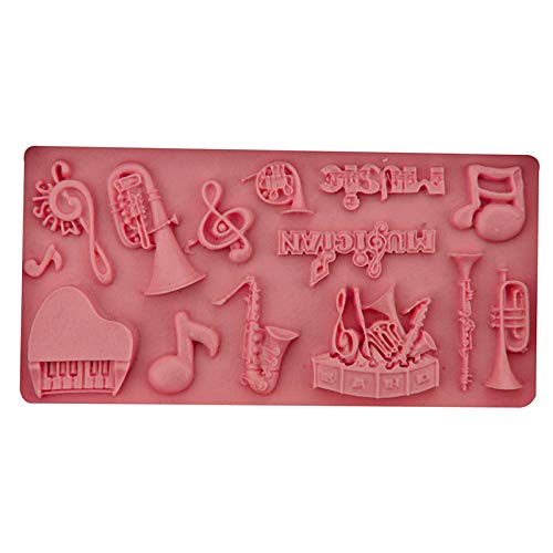 Demarkt Moldes de Horneado Reutilizables Molde de Pastel de Instrumento Musical Perfecto Para Que Hagas 11.2 * 5.6 * 0.8CM1PCS