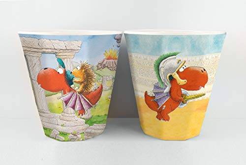 Der kleine Drache Kokosnuss - Melaminbecher Set: 2er Set