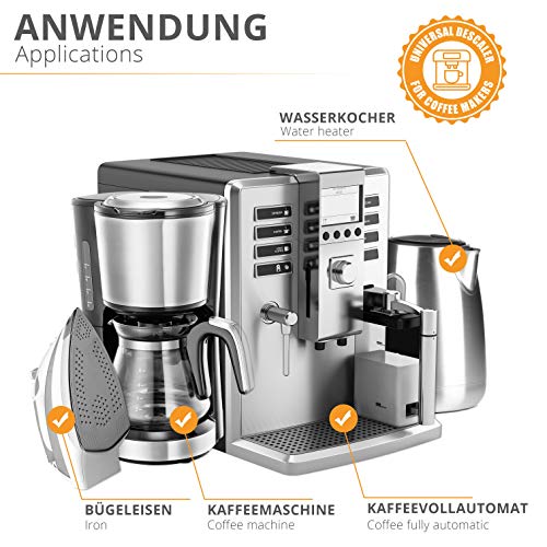 Descalcificador para cafetera 2x 750ml - máquina de café automatica compatible con marcas Delonghi, Jura, Nespresso Dolce Gusto, Senseo