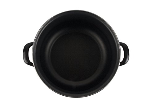 Desconocido Magefesa Black Olla, Acero Vitrificado, Negro, 24 cm