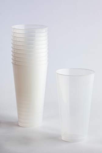 Desconocido Pack 100 Vaso Combi Plástico Irrompible Cóctel. Cap. 450ml. Vasos de plástico para cumpleaños, Fiestas, etc.- Reutilizable, Irromplible, Lavable