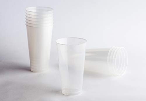 Desconocido Pack 100 Vaso Combi Plástico Irrompible Cóctel. Cap. 450ml. Vasos de plástico para cumpleaños, Fiestas, etc.- Reutilizable, Irromplible, Lavable