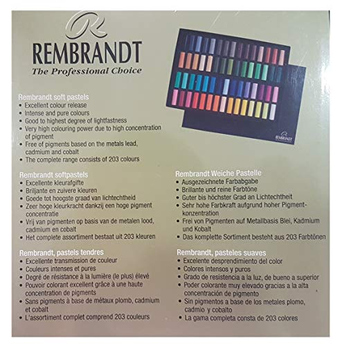 Desconocido Set de pinturas Rembrandt 30 de media barra, pasteles suaves (france import)