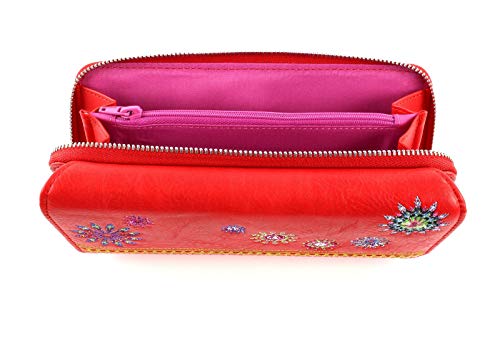 Desigual Ada Maria Long Wallet Rojo