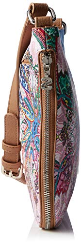 Desigual - Bag Mexican Cards Molina Women, Bolsos bandolera Mujer, Azul (Azul Agua), 2x23x30.5 cm (B x H T)