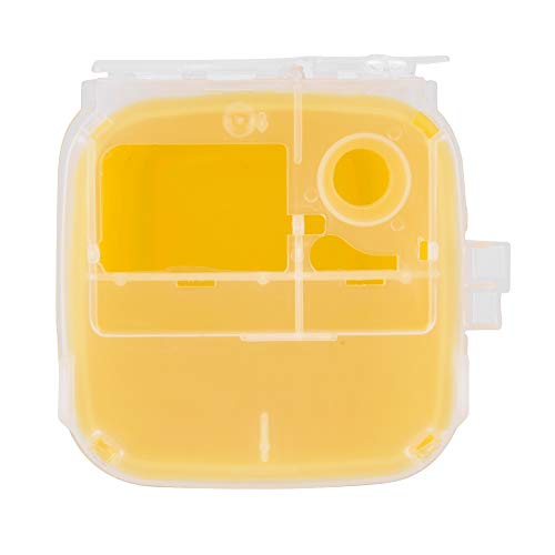 DGTRHTED Contenedor de Objetos punzantes - Tatuaje Material médico médico Contenedores de Material punzante Peligro biológico Eliminación de Agujas 1L Tamaño Caja de residuos (Color : Yellow)