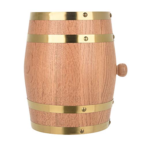 DGTRHTED Oak Barrel - Vintage Wood Oak Wood Wood Barrel para Cerveza Whiskey Rum Port, Oak Envejecimiento Barrel (tamaño : 3L)