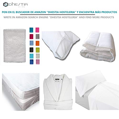 DHestia Hostelería - Funda Nórdica para Edredón Blanca Hotel 50% Algodón 50% Poliéster (230x240 cm - Cama 135)