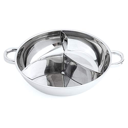 DHXYII Sartén de 18 cm con Dos Orejas esmaltadas para el hogar, Olla de Sopa Espesada, Olla de inducción de Gas, Olla de Uso General, 340mm, United States