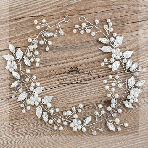 Diadema Jovono, tocado para decorar el cabello de la novia en bodas, ideal para mujeres y niñas