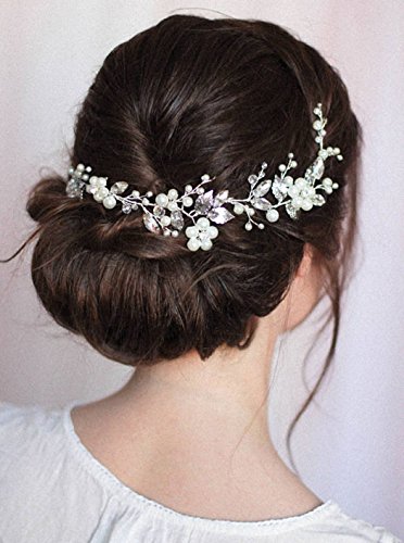 Diadema Jovono, tocado para decorar el cabello de la novia en bodas, ideal para mujeres y niñas