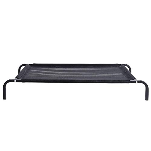 Dibea DB00363, Cama para Perros, Tejido en Textilene, ((XL) 117 x 85 x 15 cm, Negro