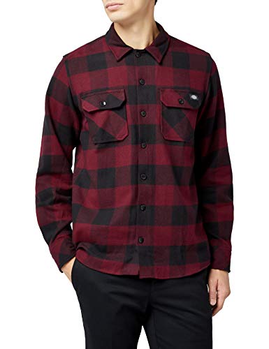 Dickies Sacramento Camisa Casual, Rojo (Maroon MR), XX-Large (Tamaño del Fabricante:XXLge) para Hombre