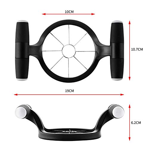 didatecar Cortador De Manzanas De Acero Inoxidable Pelador De Manzanas con Marco De Plástico