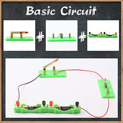 DigHealth Kit Circuito Eléctrico, Juguetes Educativos Montessori, Kit Ciencia para Niños, Kit de Experimentación Física para Aprendizaje Básico de Circuitos