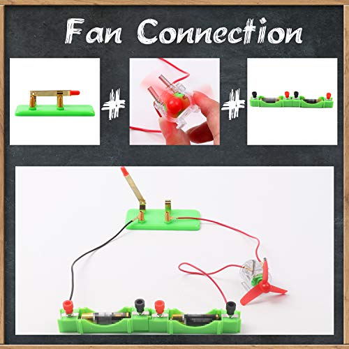 DigHealth Kit Circuito Eléctrico, Juguetes Educativos Montessori, Kit Ciencia para Niños, Kit de Experimentación Física para Aprendizaje Básico de Circuitos