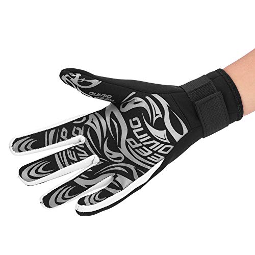 Dilwe Guantes de Buceo de Neopreno, Accesorios de Deportes acuáticos de Guantes de natación cálidos de 2 mm(S-Negro)