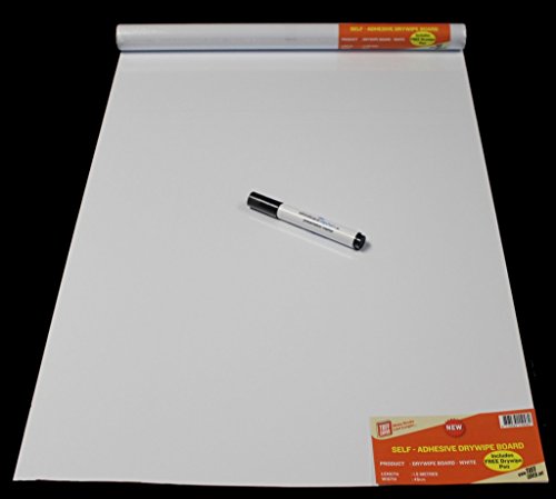 Dintex Lámina Autoadhesiva Decorada, Blanco, 45 cm x 1,5 m