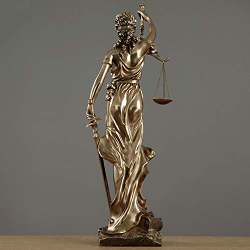 Diosa De La Justicia Estatua Adornos Mitologia Griega Arte Escultura Resina Figurín, El Mejor Inicio Oficina Regalo Decoración,Latón