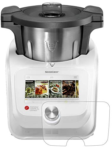 dipos I 2X Protector de Pantalla Mate Compatible con SilverCrest Monsieur Cuisine Connect Vidrio Flexible Cristal Proteccion 9H