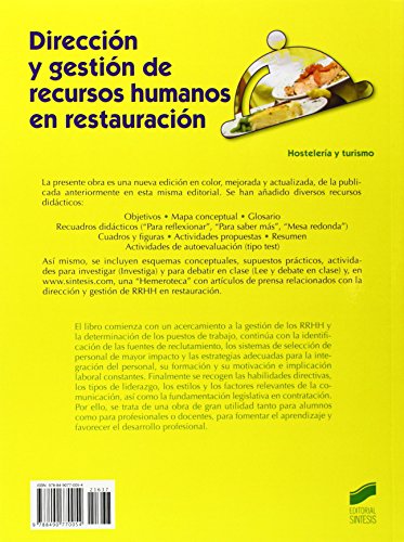 Dirección y gestión de recursos humanos en restauración: 37 (Hostelería y Turismo)