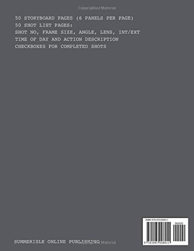 Director's Notebook - Shot List & Storyboard Templates for Film & Video Production