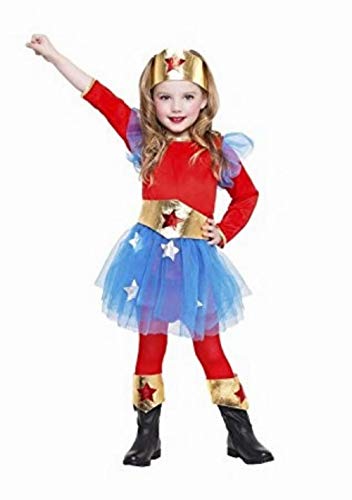 DISFRAZ SUPERHEROINA TALLA 3-4 AÑOS TAMAÑO INFANTIL