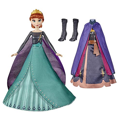 Disney Frozen 2 Anna 's Queen Transformation muñeca de Moda con 2 Trajes y 2 Estilos de Pelo, Juguete Inspirado en Disney's Frozen 2