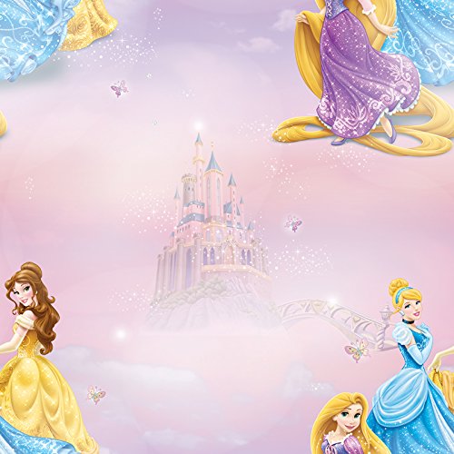 Disney - Papel pintado para pared, diseño de princesas Disney