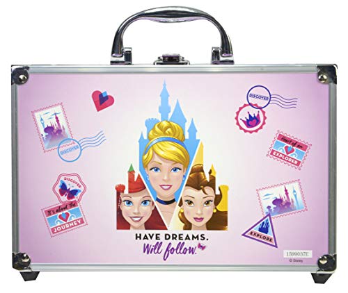 Disney Princess Makeup Train Case, Color Standard (Markwins 1599037E)