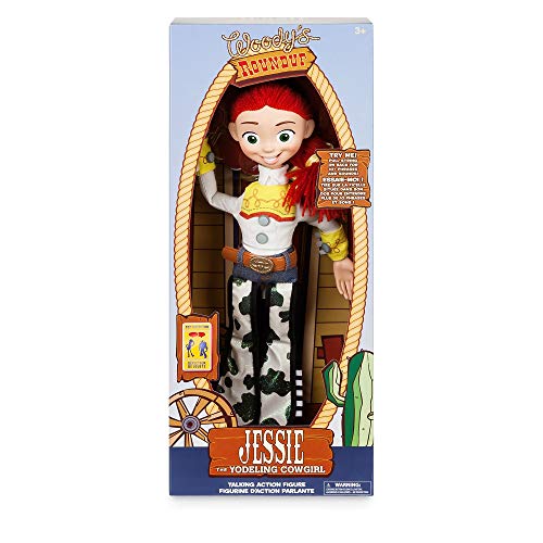 Disney Tienda Oficial Toy Story 4 Deluxe Talking Jessie Doll Toy Detector ( INGLÉS Hablando )