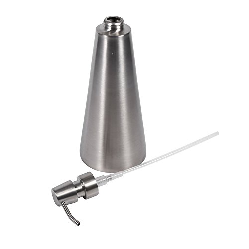 Dispensador de jabón de Gran Capacidad 800 ml Dispensador de Bomba de jabón líquido de Acero Inoxidable Loción de encimera para baño de Espuma, jabón de Manos, Cocina y baño