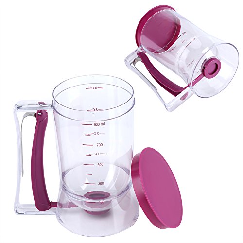 Dispensador de Masa para Repostería Dispensador de Magdalenas con Etiqueta de Medición 900 ml